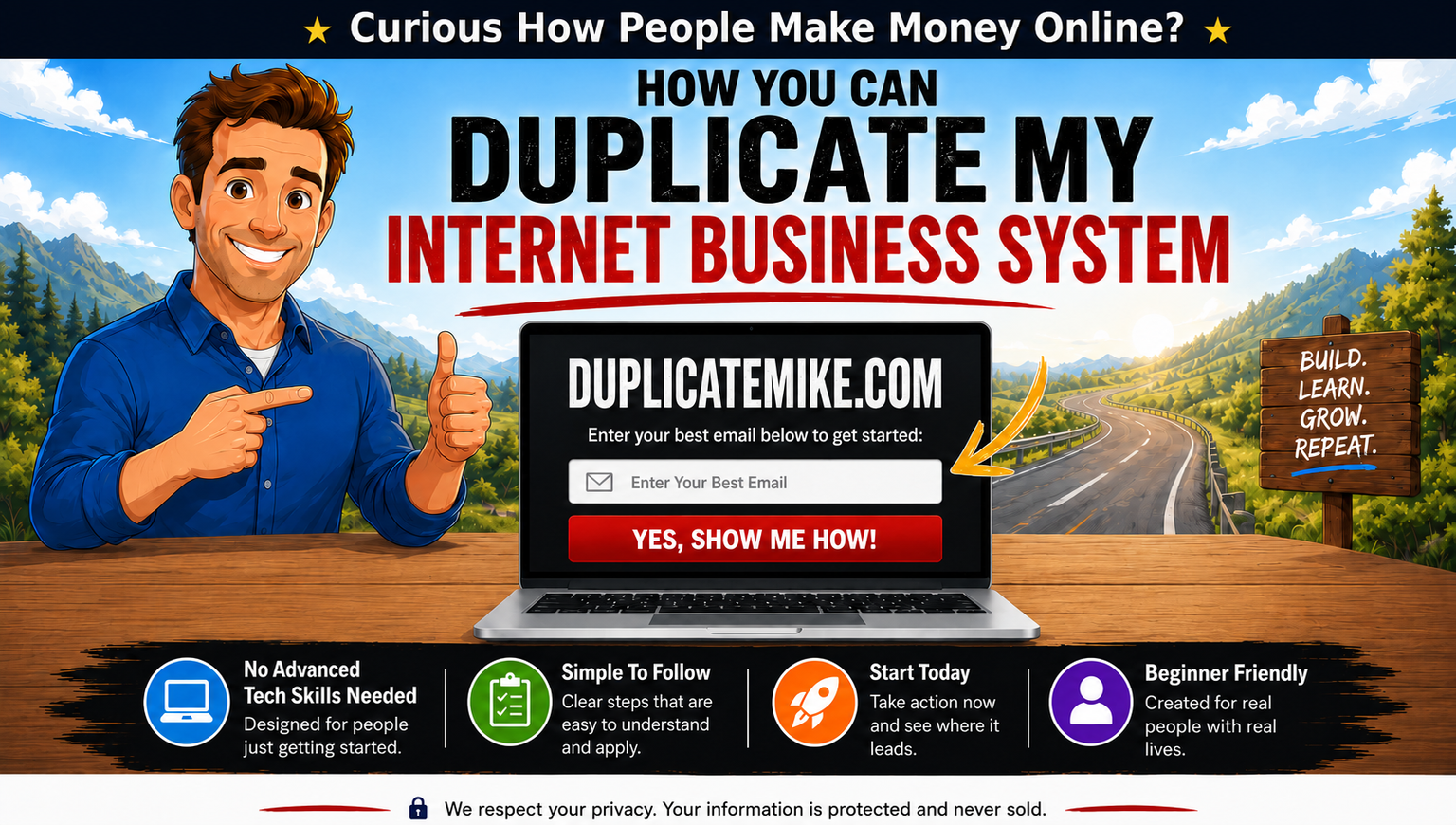 DuplicateMike.com landing page